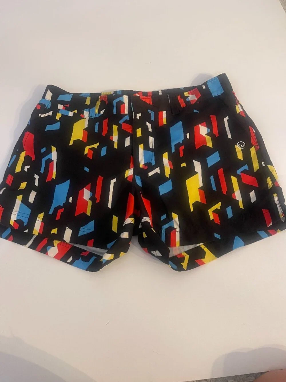 weekends at Geometric Print Swim Trunks Shorts Size Small